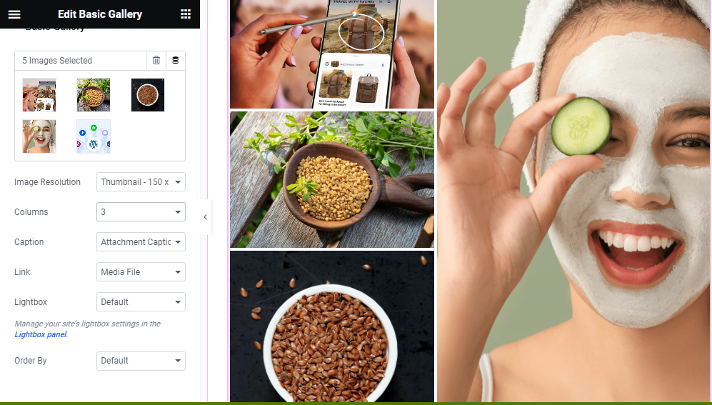 select images